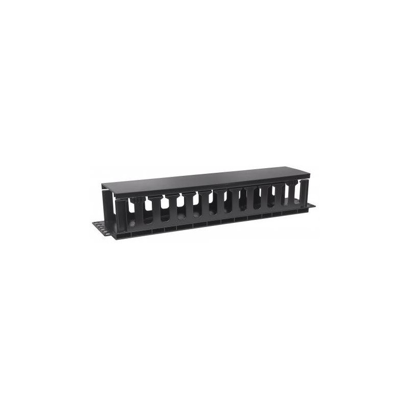 Organizador Horizontal Plastico para Rack de 2U
