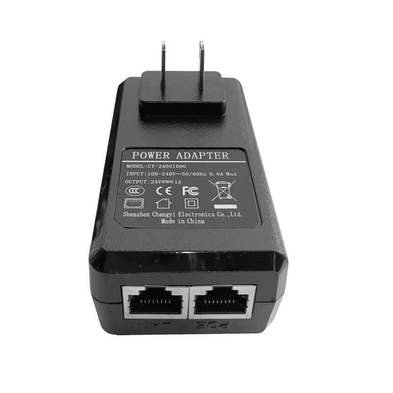 POE inyector 24V 1A Gigabit POE inyector 24V 1A Gigabit